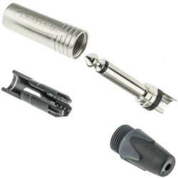 Neutrik NP2X Mono TS Jack Plug Nickel 6.35mm 1/4 Inch 2 Pole