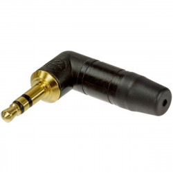 Neutrik NTP3RC-B Right Angle Stereo Jack 3.5mm mini Plug Black Gold Contacts