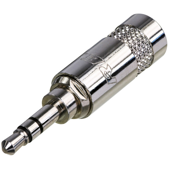 Neutrik Rean NYS231 Inline 3.5mm Stereo Mini Jack Plug Nickel 4mm Overall Diameter