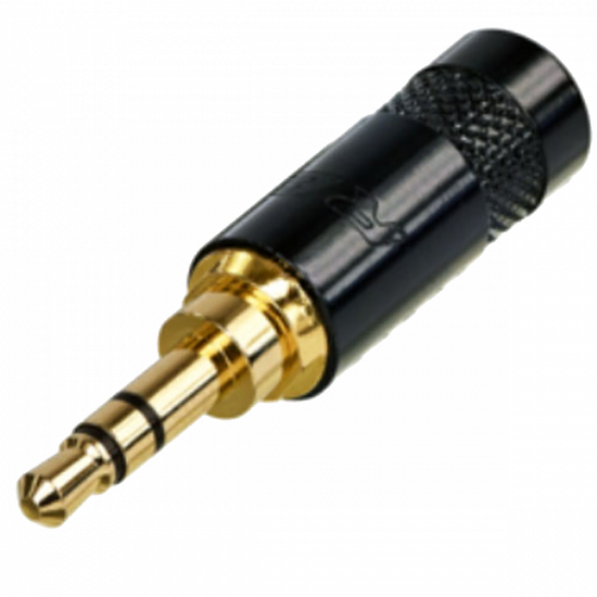 Neutrik Rean NYS231BG Inline 3.5mm Stereo Mini Jack Plug Black Gold