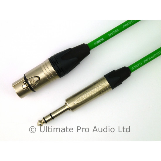 Neutrik Klotz Female XLR To Balanced TRS 1/4" Jack Lead Tour Grade