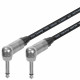 Van Damme Guitar Cable Lead Neutrik Right Angle 1/4" Silver Colour Jacks