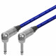 Van Damme Guitar Cable Lead Neutrik Right Angle 1/4" Silver Colour Jacks
