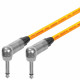 Van Damme Guitar Cable Lead Neutrik Right Angle 1/4" Silver Colour Jacks
