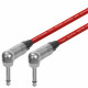 Van Damme Guitar Cable Lead Neutrik Right Angle 1/4" Silver Colour Jacks