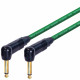 Van Damme Guitar Cable Lead Neutrik 1/4 Inch Black Gold Right Angle Jacks