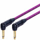 Van Damme Guitar Cable Lead Neutrik 1/4 Inch Black Gold Right Angle Jacks