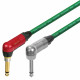 Van Damme Neutrik 1/4" Right Angle Silver to Right Angle Silent Jack Lead