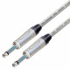 Van Damme Guitar Cable Lead Neutrik 1/4" Straight Nickel Jacks
