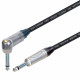 Van Damme Guitar Cable Lead Neutrik 1/4" Right Angle to Straight Silver Jack