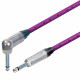 Van Damme Guitar Cable Lead Neutrik 1/4" Right Angle to Straight Silver Jack