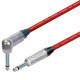 Van Damme Guitar Cable Lead Neutrik 1/4" Right Angle to Straight Silver Jack