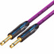 Van Damme Guitar Cable Neutrik 1/4" Straight Black Gold Jack Lead 