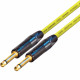 Van Damme Guitar Cable Neutrik 1/4" Straight Black Gold Jack Lead 