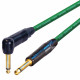 Van Damme Guitar Cable Neutrik 1/4" Straight To Right Angle Black Jack Lead