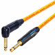 Van Damme Guitar Cable Neutrik 1/4" Straight To Right Angle Black Jack Lead