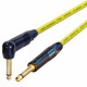 Van Damme Guitar Cable Neutrik 1/4" Straight To Right Angle Black Jack Lead