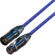 Van Damme Microphone Lead Cable Neutrik Black Gold Male Female XLRs