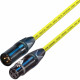 Van Damme Microphone Lead Cable Neutrik Black Gold Male Female XLRs