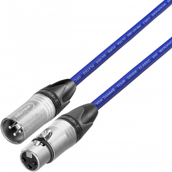 Van Damme Tour Grade Mic Microphone Neutrik Male Female XLR Lead Cable