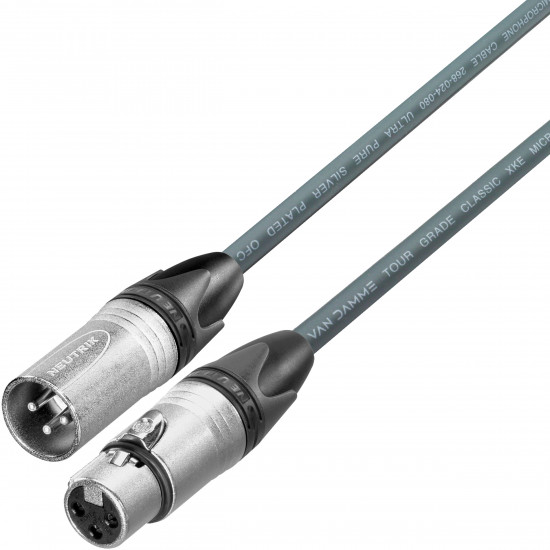 Van Damme Tour Grade Mic Microphone Neutrik Male Female XLR Lead Cable