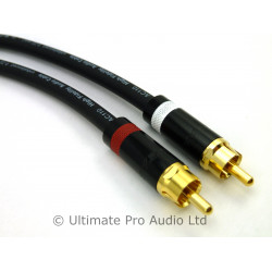 Klotz LO Cap AC110 RCA Phono Leads Handmade Cut to Length Pair
