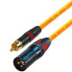 Van Damme RCA to Male XLR cable UPOFC Rean Neutrik Single Cable