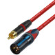 Van Damme RCA to Male XLR cable UPOFC Rean Neutrik Single Cable