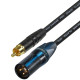 Van Damme RCA to Male XLR cable UPOFC Rean Neutrik Single Cable