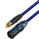 Van Damme RCA to Male XLR cable UPOFC Rean Neutrik Single Cable