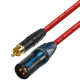 Van Damme RCA to Male XLR cable UPOFC Rean Neutrik Single Cable