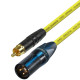 Van Damme RCA to Male XLR cable UPOFC Rean Neutrik Single Cable