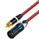Van Damme RCA to Male XLR cable UPOFC Rean Neutrik Single Cable