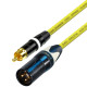 Van Damme RCA to Male XLR cable UPOFC Rean Neutrik Single Cable