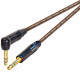 Van Damme Starquad Cable Neutrik TRS 1/4" Plug Black Gold Straight to Right Angle Jack