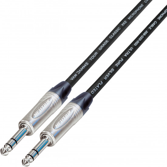 Van Damme Cable Neutrik Balanced TRS 1/4" Jack Plug Lead 