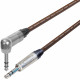 Van Damme Cable Neutrik Balanced TRS 1/4" Jack Plug Straight to Right Angle Cable