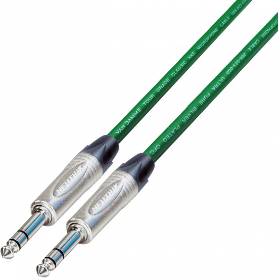 Van Damme Cable Neutrik Balanced TRS 1/4" Jack Plug Lead 