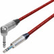 Van Damme Cable Neutrik Balanced TRS 1/4" Jack Plug Straight to Right Angle Cable