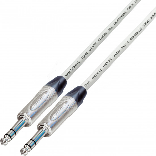 Van Damme Cable Neutrik Balanced TRS 1/4" Jack Plug Lead 