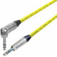 Van Damme Cable Neutrik Balanced TRS 1/4" Jack Plug Straight to Right Angle Cable